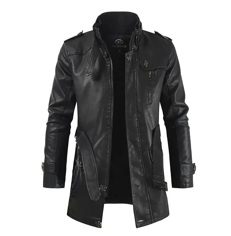 Vanguard Leather Longline Jacket