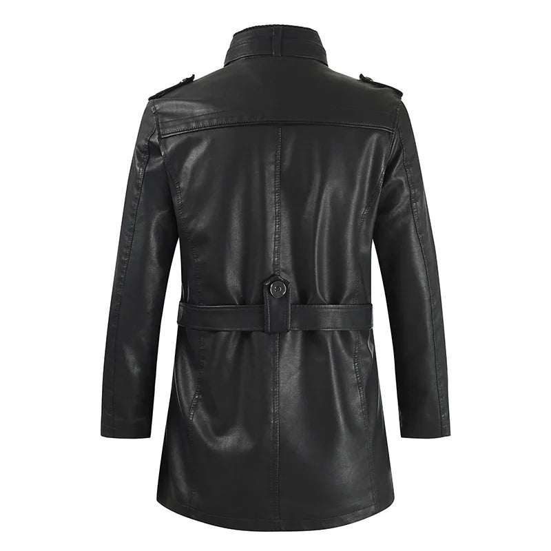 Vanguard Leather Longline Jacket
