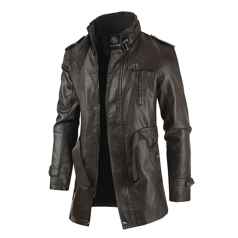 Vanguard Leather Longline Jacket
