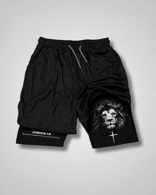 Lion Performance Shorts | Joshua 1:9
