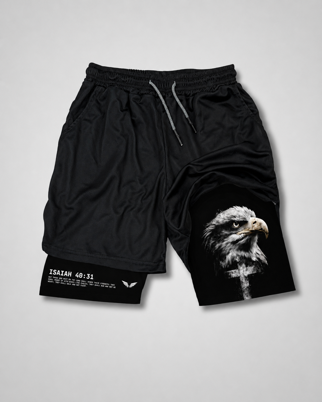 Eagle Cross  Performance Shorts | Isaiah 40:31