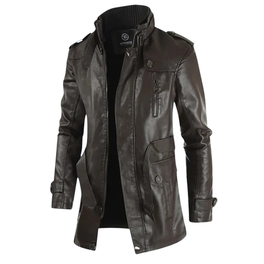 Vanguard Leather Longline Jacket