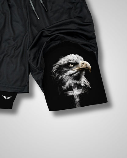 Eagle Cross  Performance Shorts | Isaiah 40:31